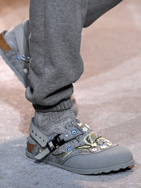Dior by Birkenstock Mule Tokio Felted Wool Flowers