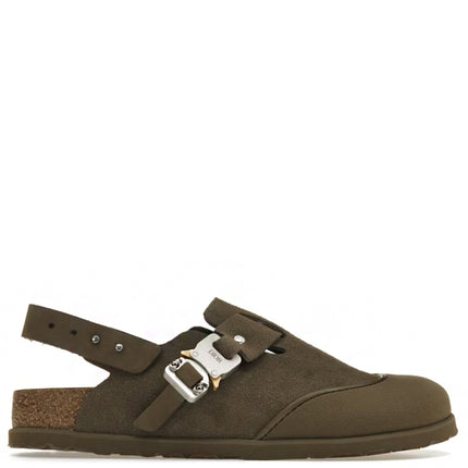 Dior by Birkenstock Mule Tokio Khaki Nobuck Calfskin