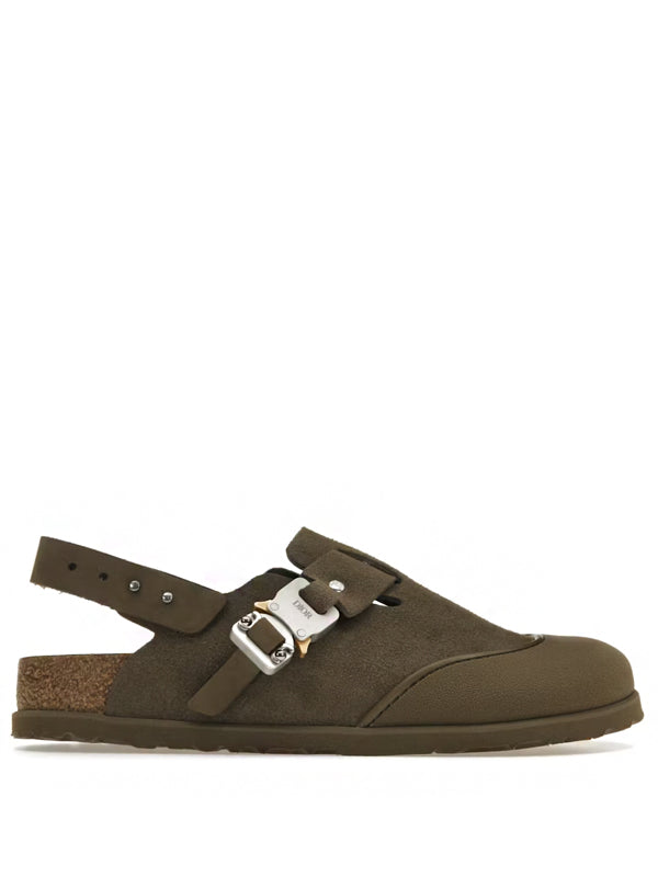 Dior by Birkenstock Mule Tokio Khaki Nobuck Calfskin