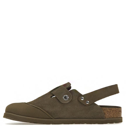 Dior by Birkenstock Mule Tokio Khaki Nobuck Calfskin