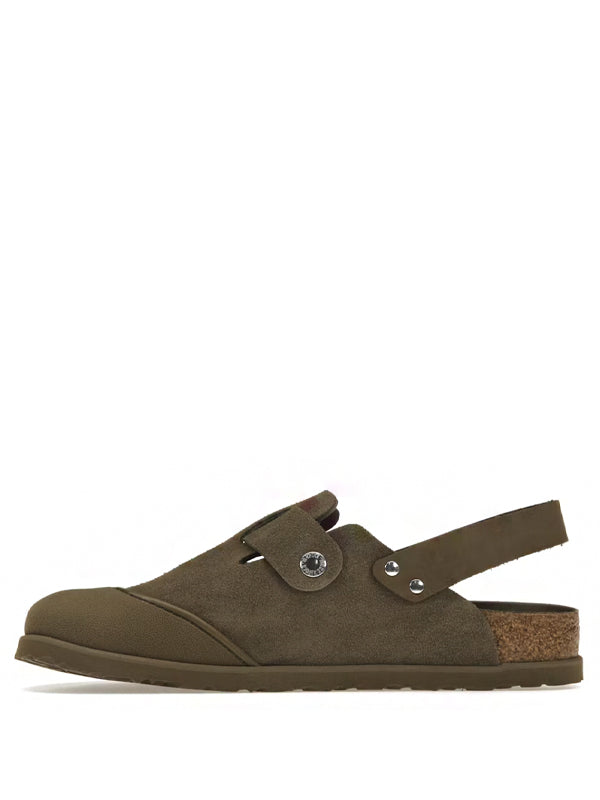 Dior by Birkenstock Mule Tokio Khaki Nobuck Calfskin
