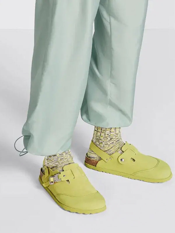 Dior by Birkenstock Mule Tokio Pastel Yellow Nobuck Calfskin