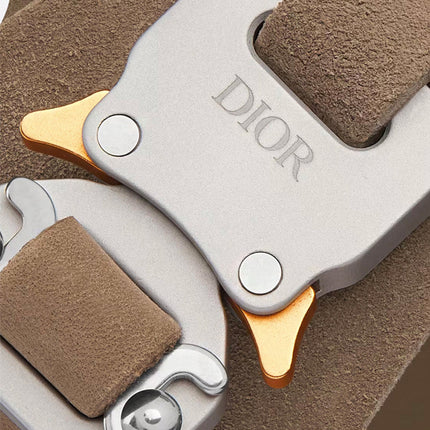 Dior by Birkenstock Sandale Milano Khaki Nubuck Calfskin