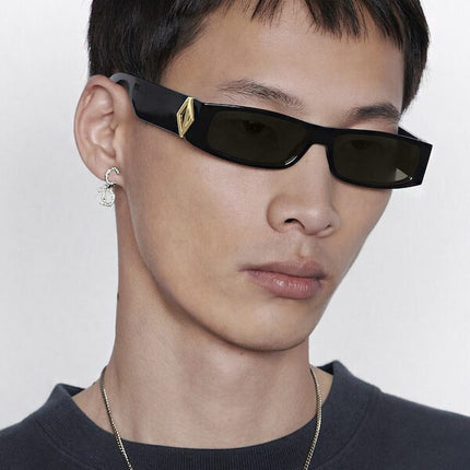 Dior x CACTUS JACK CD Diamond S1I Rectangular Sunglasses Black