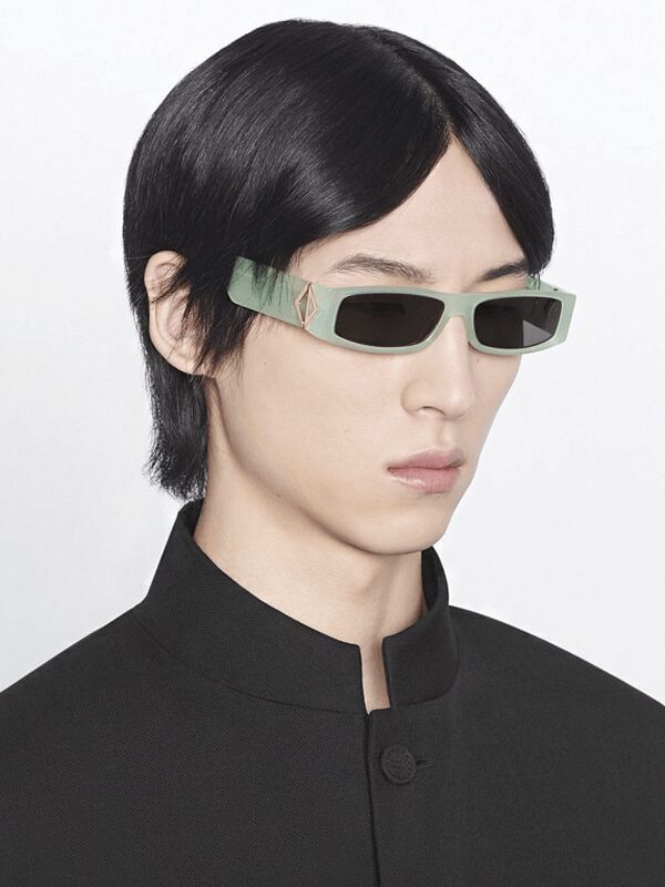Dior x CACTUS JACK CD Diamond S1I Rectangular Sunglasses Green