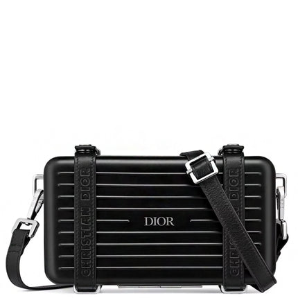 Dior x RIMOWA Personal Clutch On Strap Aluminium Black