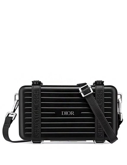Dior x RIMOWA Personal Clutch On Strap Aluminium Black