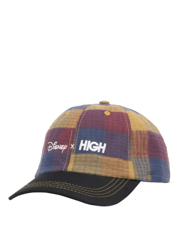 Disney x High Boné Plaid Polo Disney Navy