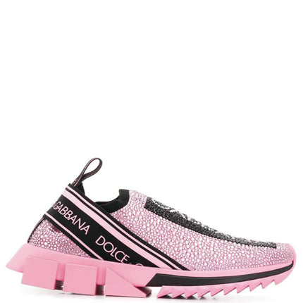 Dolce & Gabbana Sorrento Slip On Pink Crystal