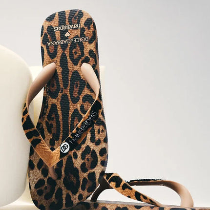 Dolce&Gabbana x Havaianas Chinelo Leopard
