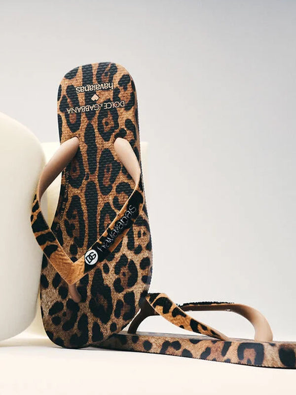 Dolce&Gabbana x Havaianas Chinelo Leopard