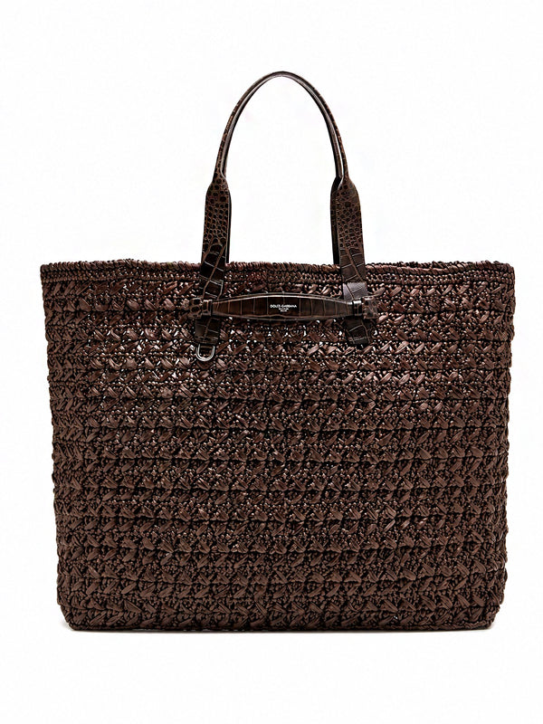 Dolce&Gabbana Raffia Crochet Shopper