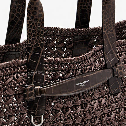 Dolce&Gabbana Raffia Crochet Shopper