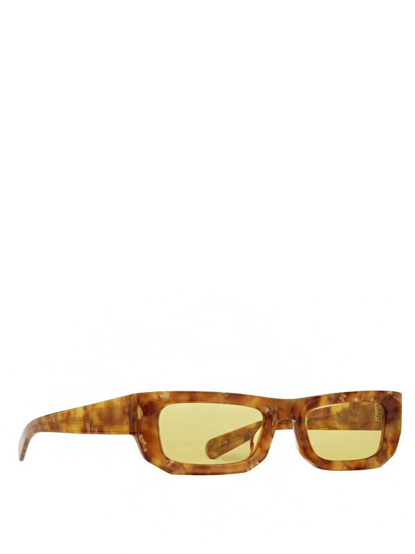Fancy Amber Tortoise / Solid Yellow Lens