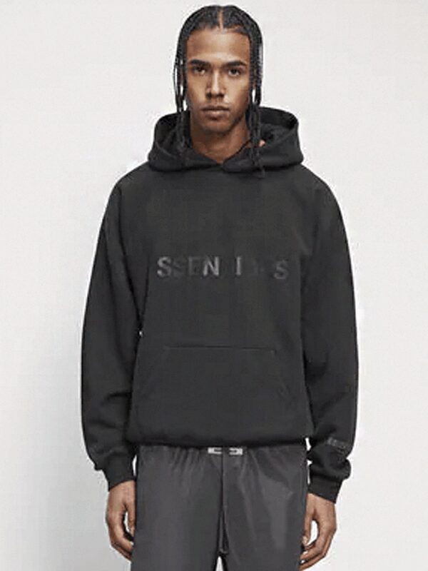 Fear of God Essentials Pullover Hoodie Applique Logo Dark Slate/Stretch Limo/Black