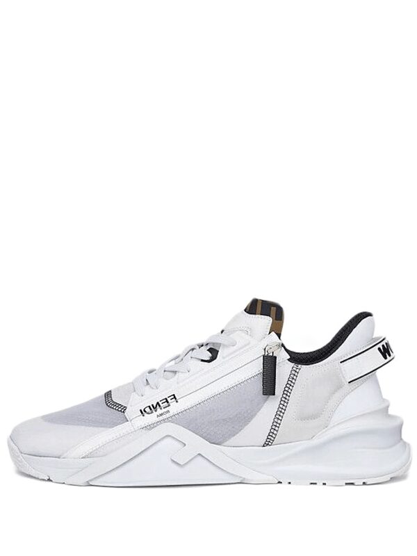 Fendi Nylon Low Top White