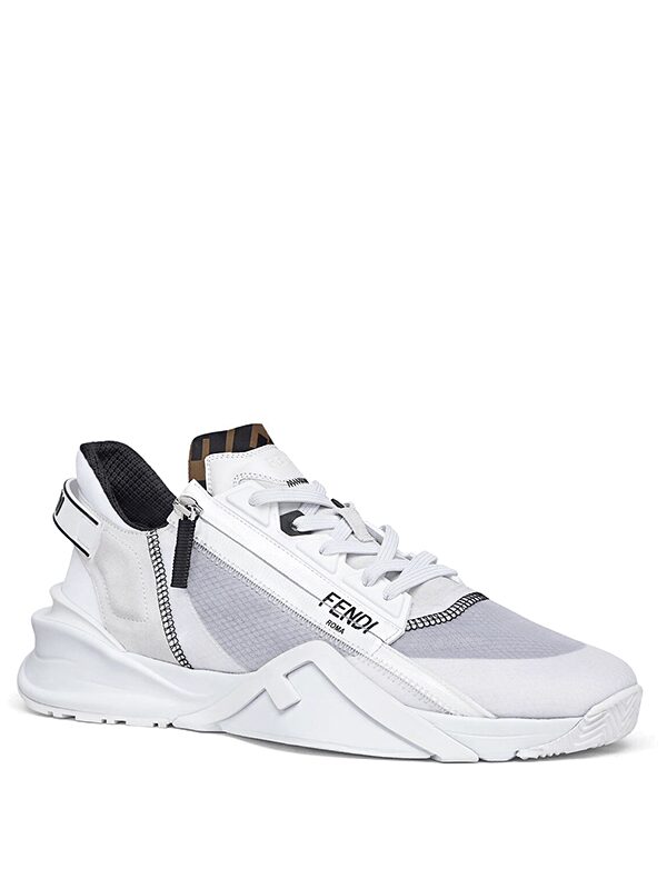 Fendi Nylon Low Top White