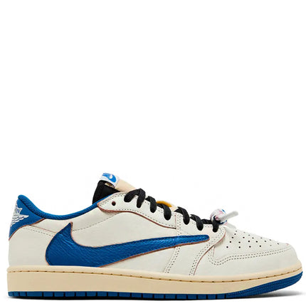Fragment x Travis Scott x Air Jordan 1 Low OG SP Sail Military Blue