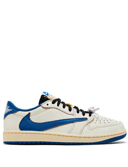 Fragment x Travis Scott x Air Jordan 1 Low OG SP Sail Military Blue