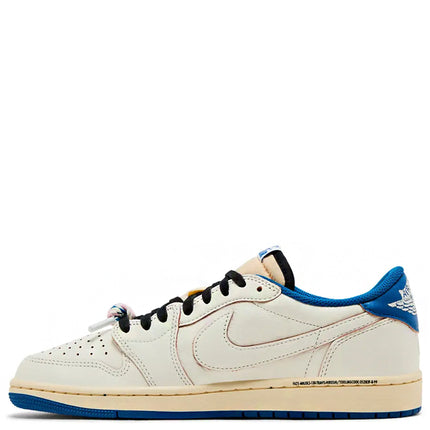 Fragment x Travis Scott x Air Jordan 1 Low OG SP Sail Military Blue
