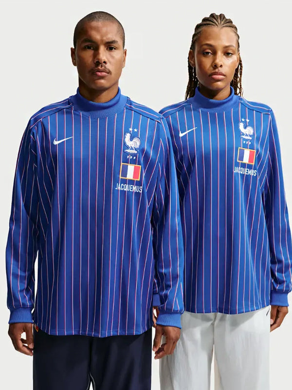 France x Jacquemus x Nike Camiseta Long Sleeve Goleiro Blue