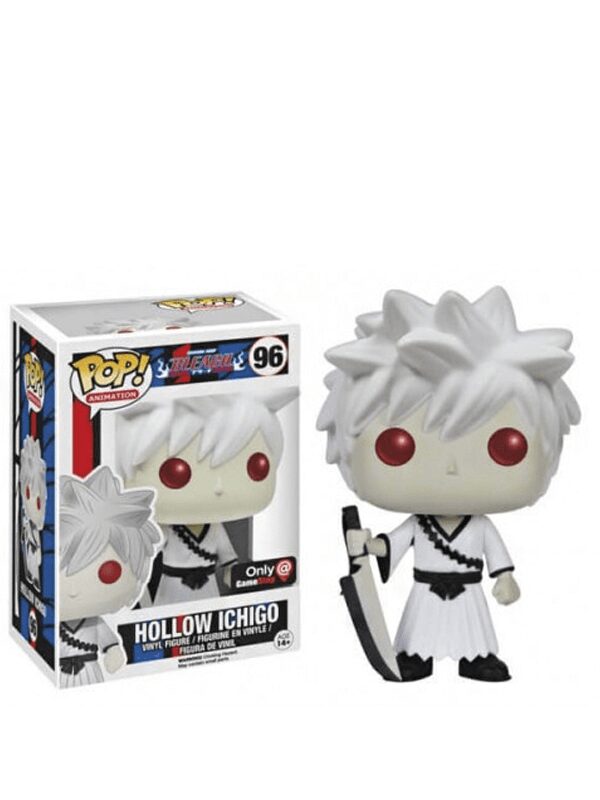 Funko Pop! Animation Bleach Ichigo Kurosaki (Hollow) (Black and White) Gamestop Exclusive Figure #96