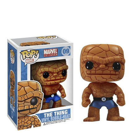 Funko Pop! Marvel Universe The Thing (Metallic) (Black Eyes) Bobble-Head Figure #09