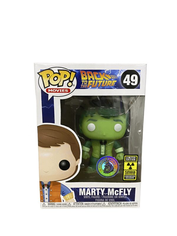 Funko Pop! Movies Back To The Future Marty McFly Plutonium Plastic Empire Exclusive LE 3000 Figure #49