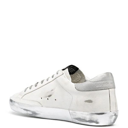 Golden Goose Super-Star White Silver Glitter