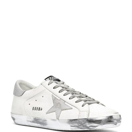 Golden Goose Super-Star White Silver Glitter