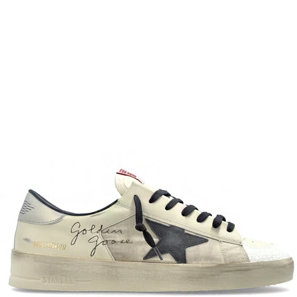 Golden Goose Stardan Cream Navy Silver