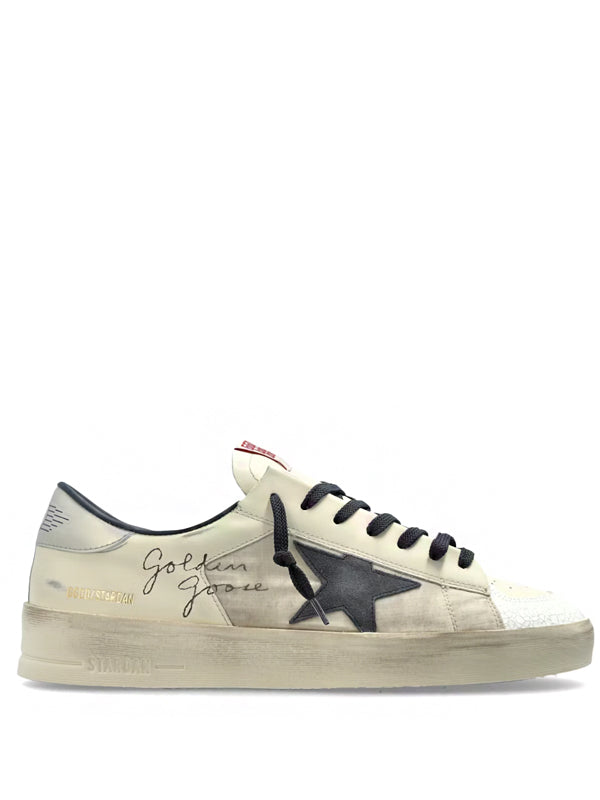Golden Goose Stardan Cream Navy Silver