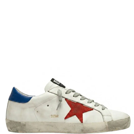 Golden Goose Superstar White Blue Red
