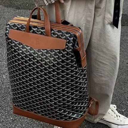 Goyard Cisalpin Backpack Black/Tan