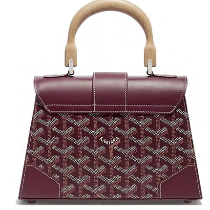 Goyard Saigon Structuré Mini Bag Burgundy