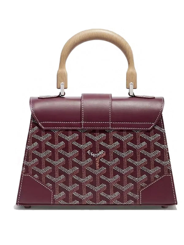 Goyard Saigon Structuré Mini Bag Burgundy