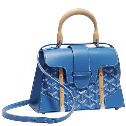 Goyard Saigon Structure Mini Bag Sky Blue
