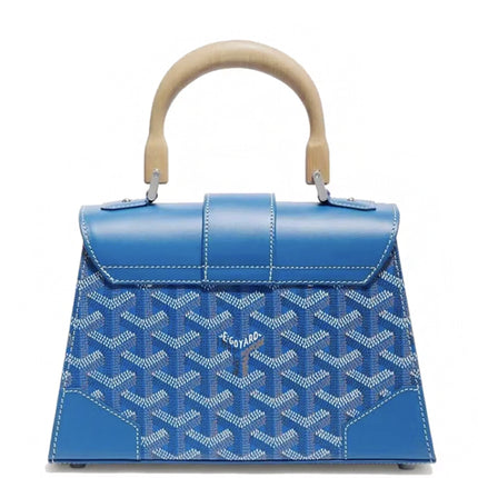 Goyard Saigon Structure Mini Bag Sky Blue