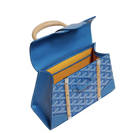 Goyard Saigon Structure Mini Bag Sky Blue
