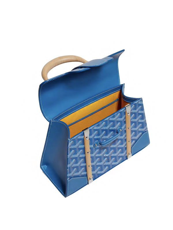 Goyard Saigon Structure Mini Bag Sky Blue