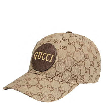 Gucci GG Canvas Baseball Hat Beige/Brown