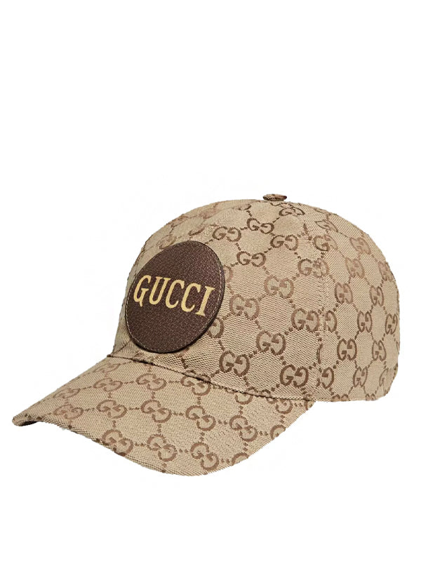 Gucci GG Canvas Baseball Hat Beige/Brown