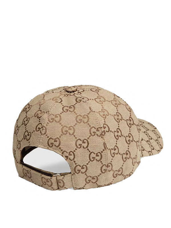 Gucci GG Canvas Baseball Hat Beige/Brown