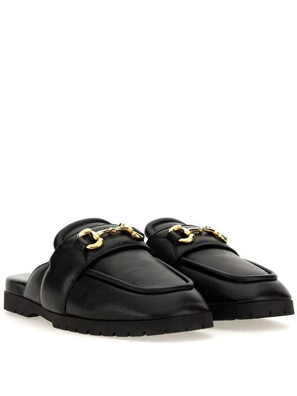 Gucci Horsebit Leather Mule Black