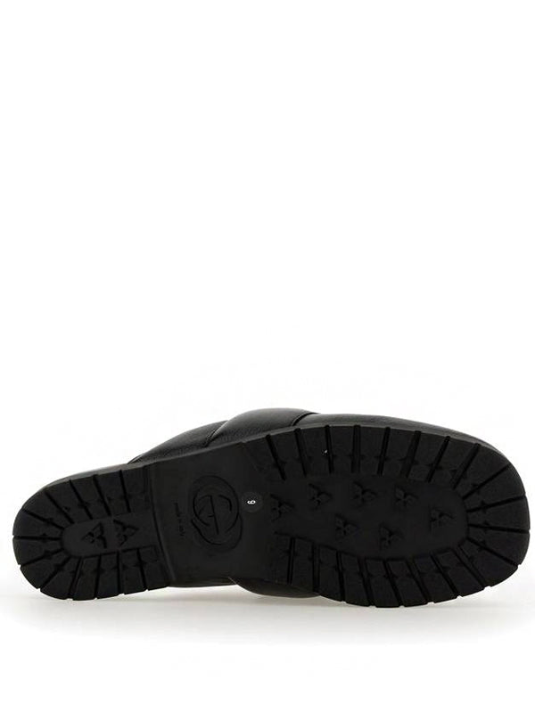 Gucci Horsebit Leather Mule Black