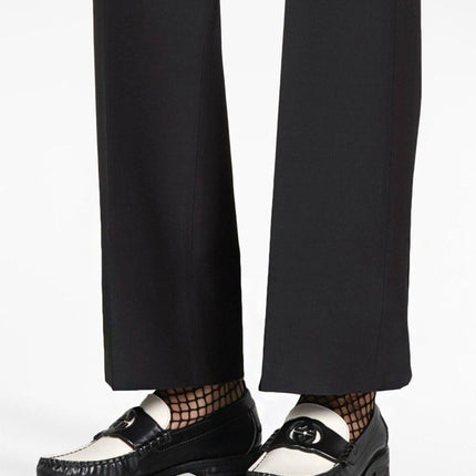 Gucci Interlocking G Loafers Black White