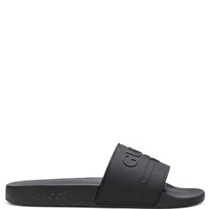Gucci Logo Slide Rubber Black