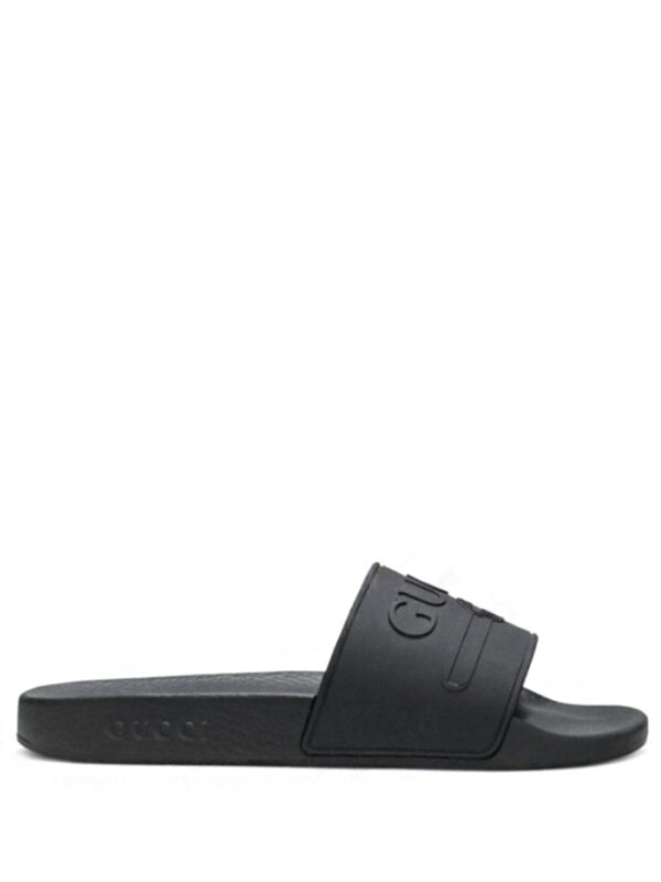 Gucci Logo Slide Rubber Black