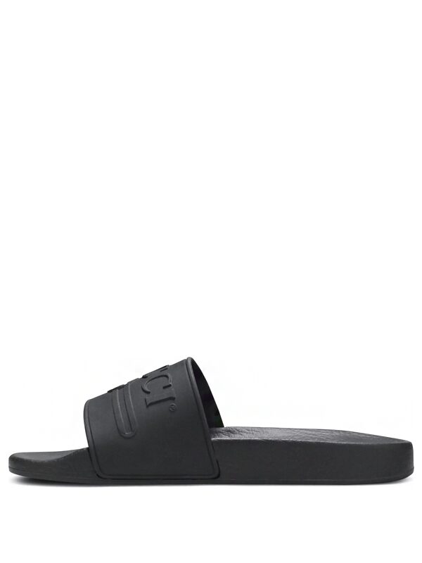 Gucci Logo Slide Rubber Black