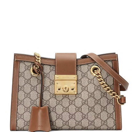 Gucci Padlock Tote Brown